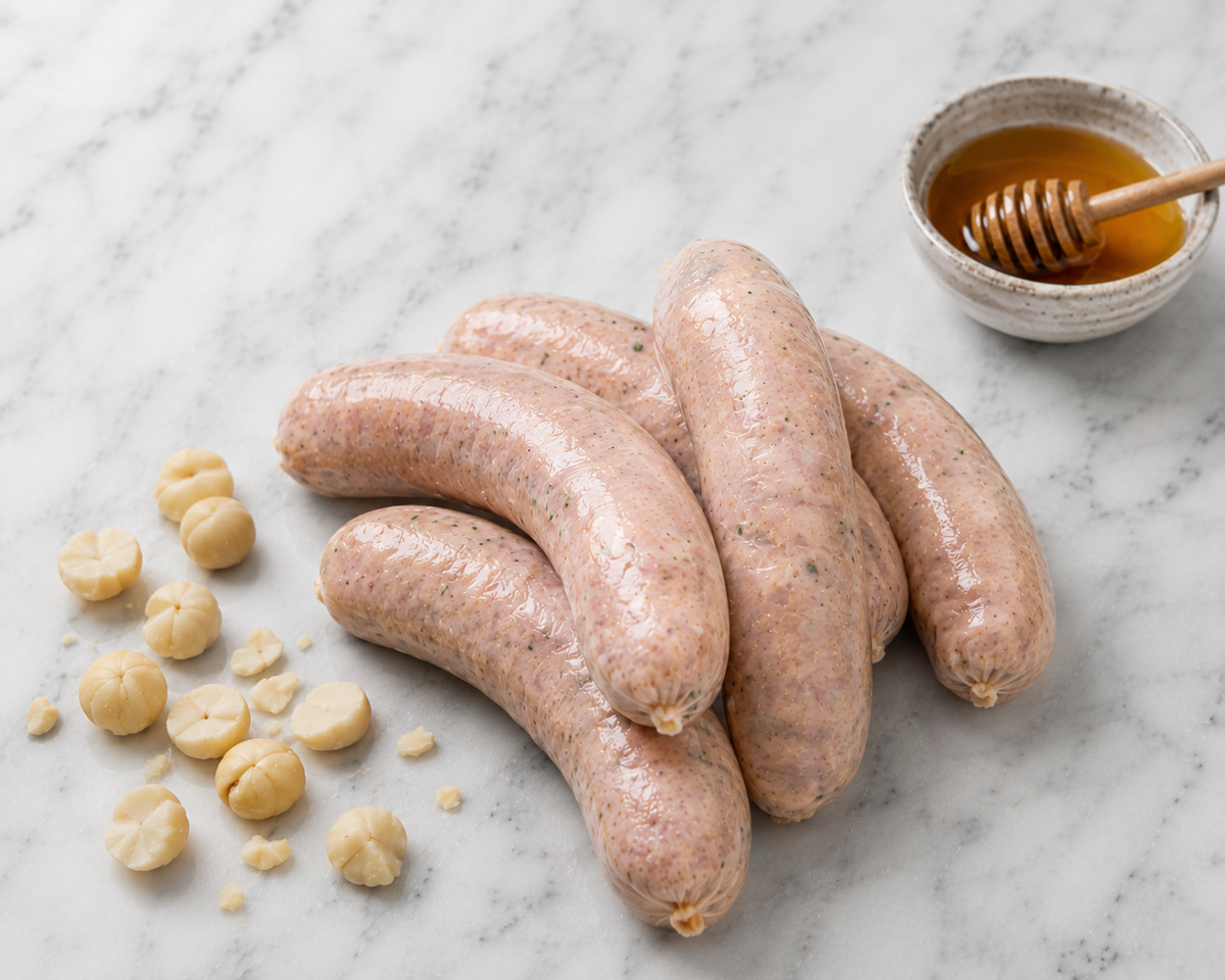 Pasture Raised Chicken Sausages - 500g ( Honey & Macadamia )